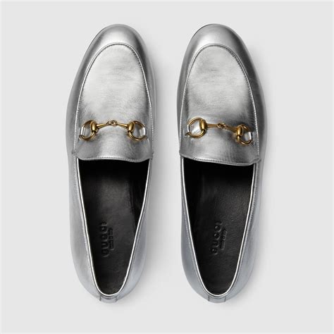 gucci silver glitter loafers|black Gucci loafers women.